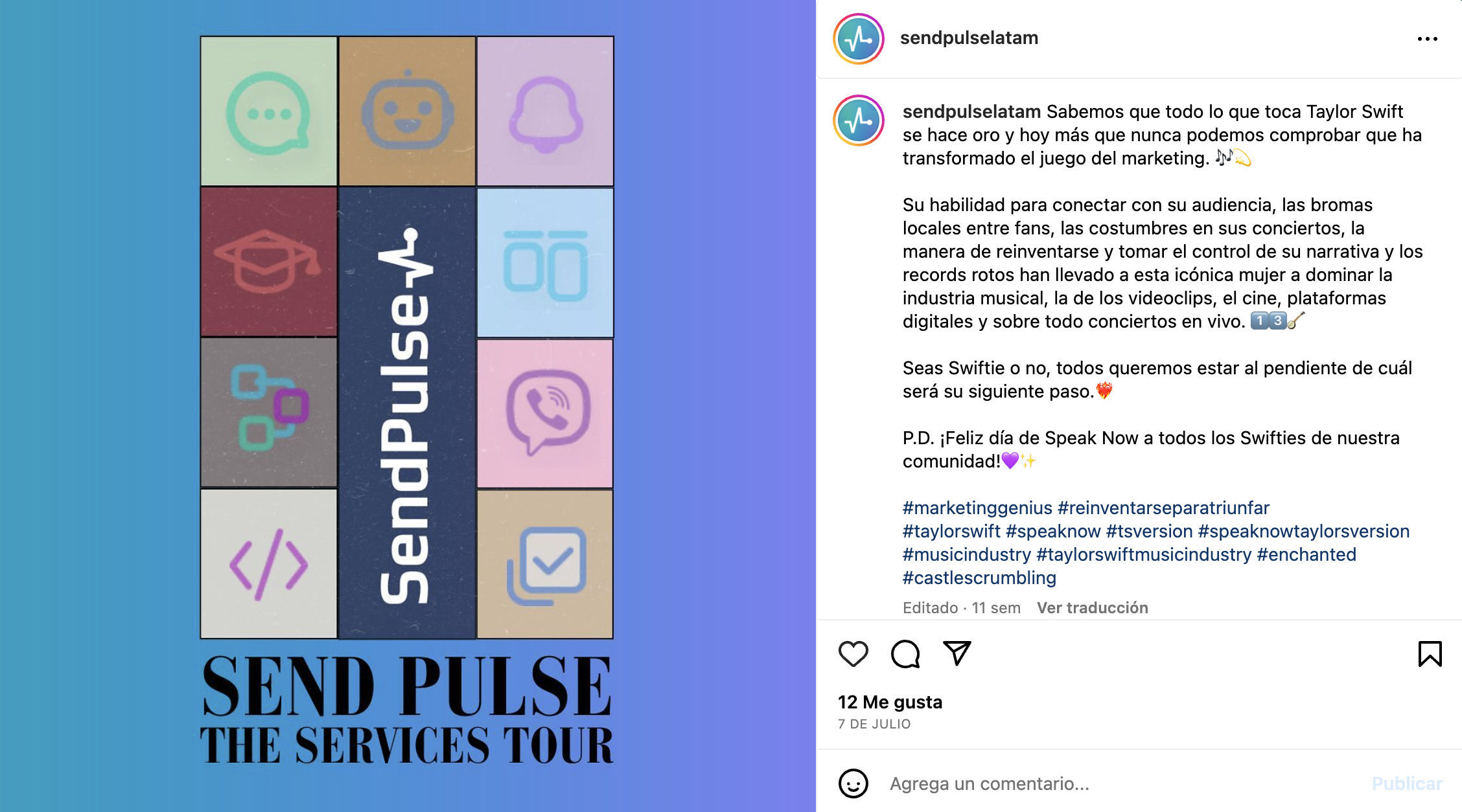 IG The Eras Tour SendPulse