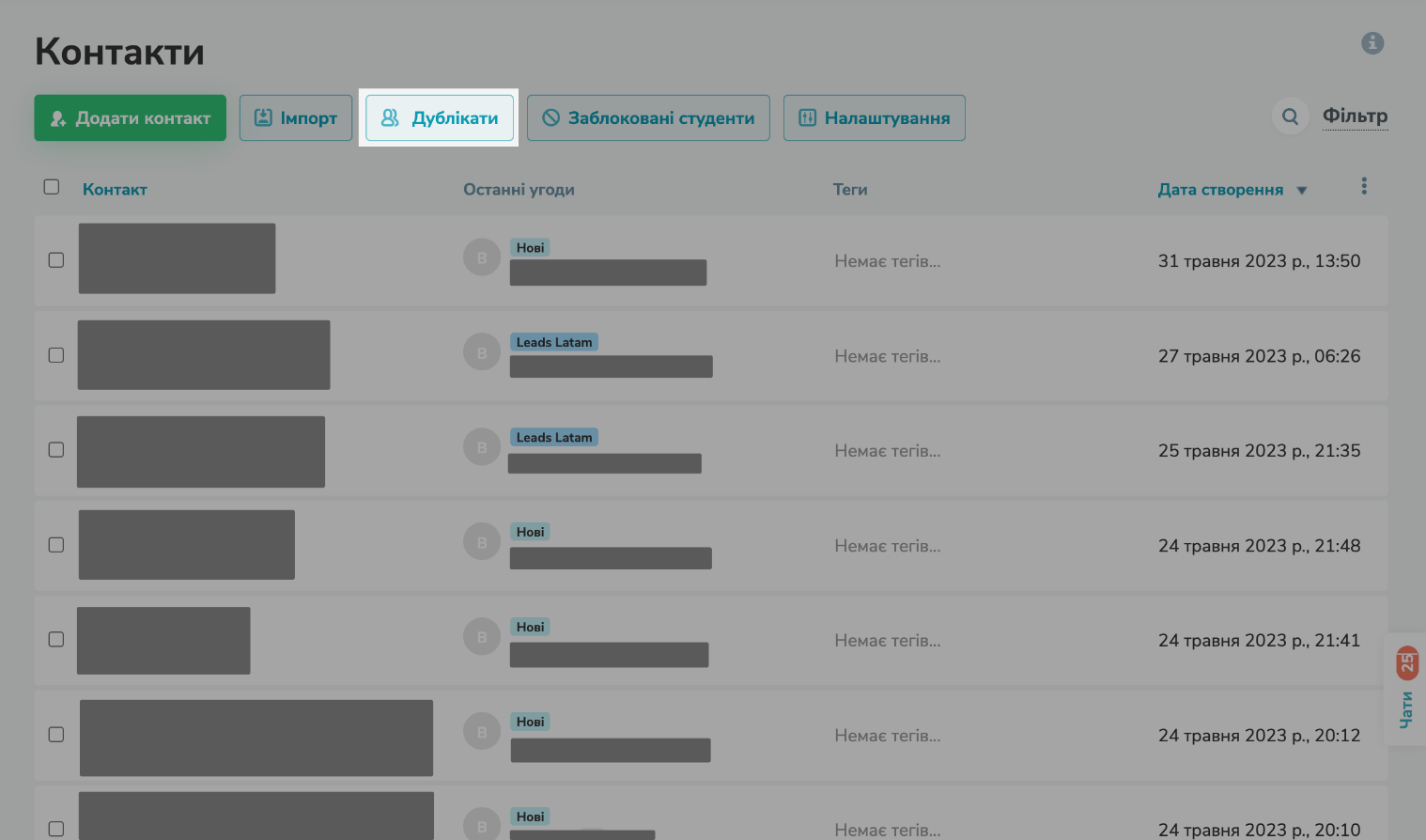 Обʼєднання дублікатів