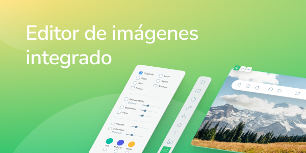 Editor de imágenes integrado