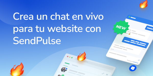 Chats en vivo de SendPulse