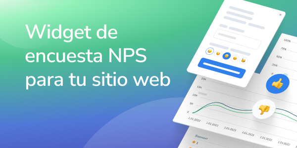 Widget de encuesta NPS para tu sitio web