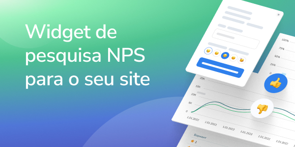 Widget de pesquisa NPS para o seu site