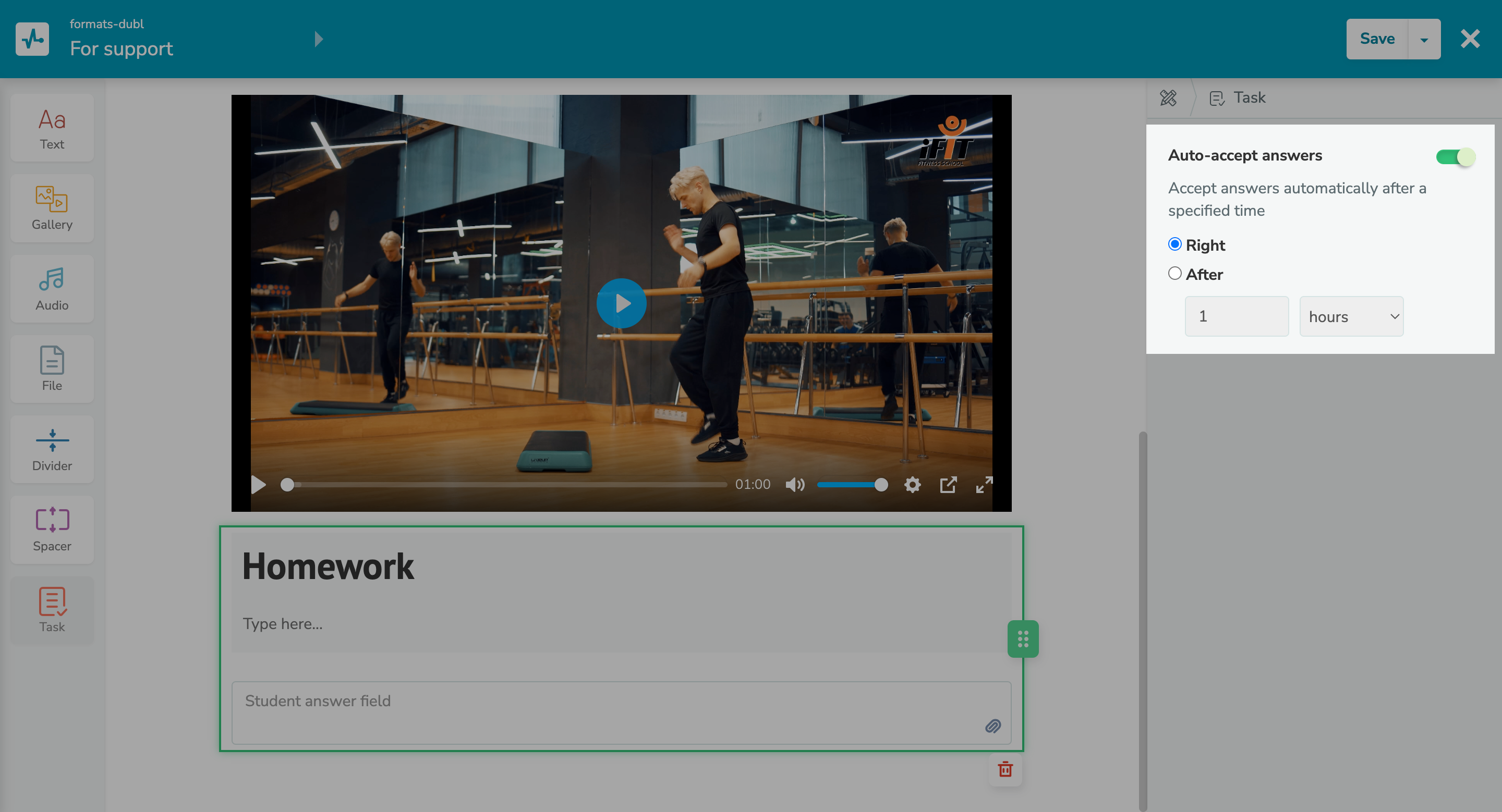Aceitando tarefas automaticamente