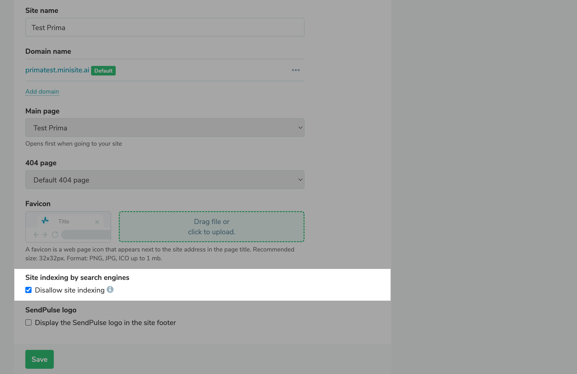 How to disallow website indexing