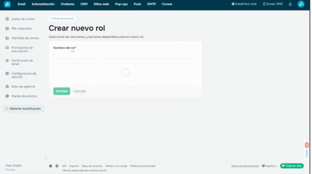 Asignación de roles