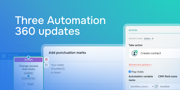 Three Automation 360 updates