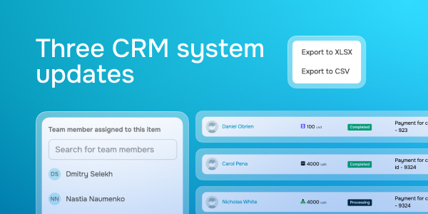 Three CRM system updates