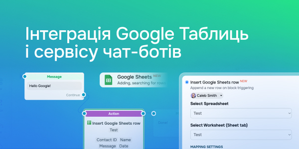 Інтеграція Google Таблиць і сервісу чат-ботів