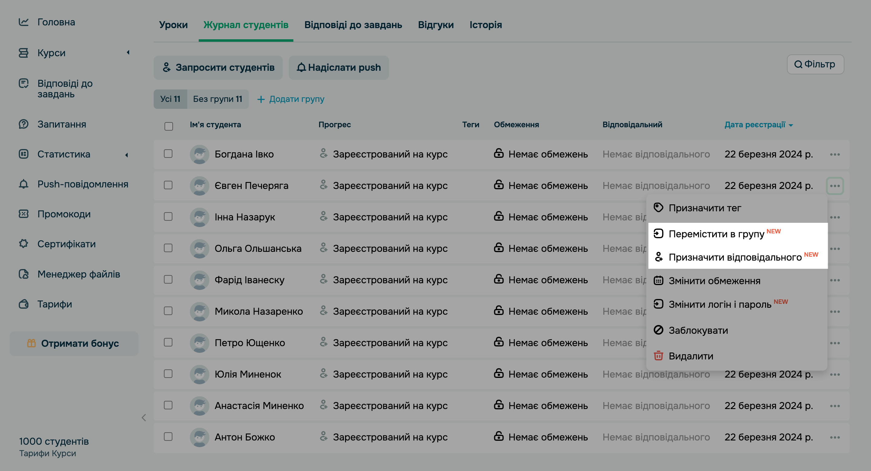 Групи студентів