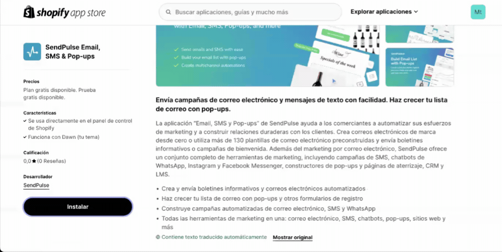 Integración con Shopify