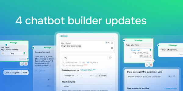 4 chatbot builser updates