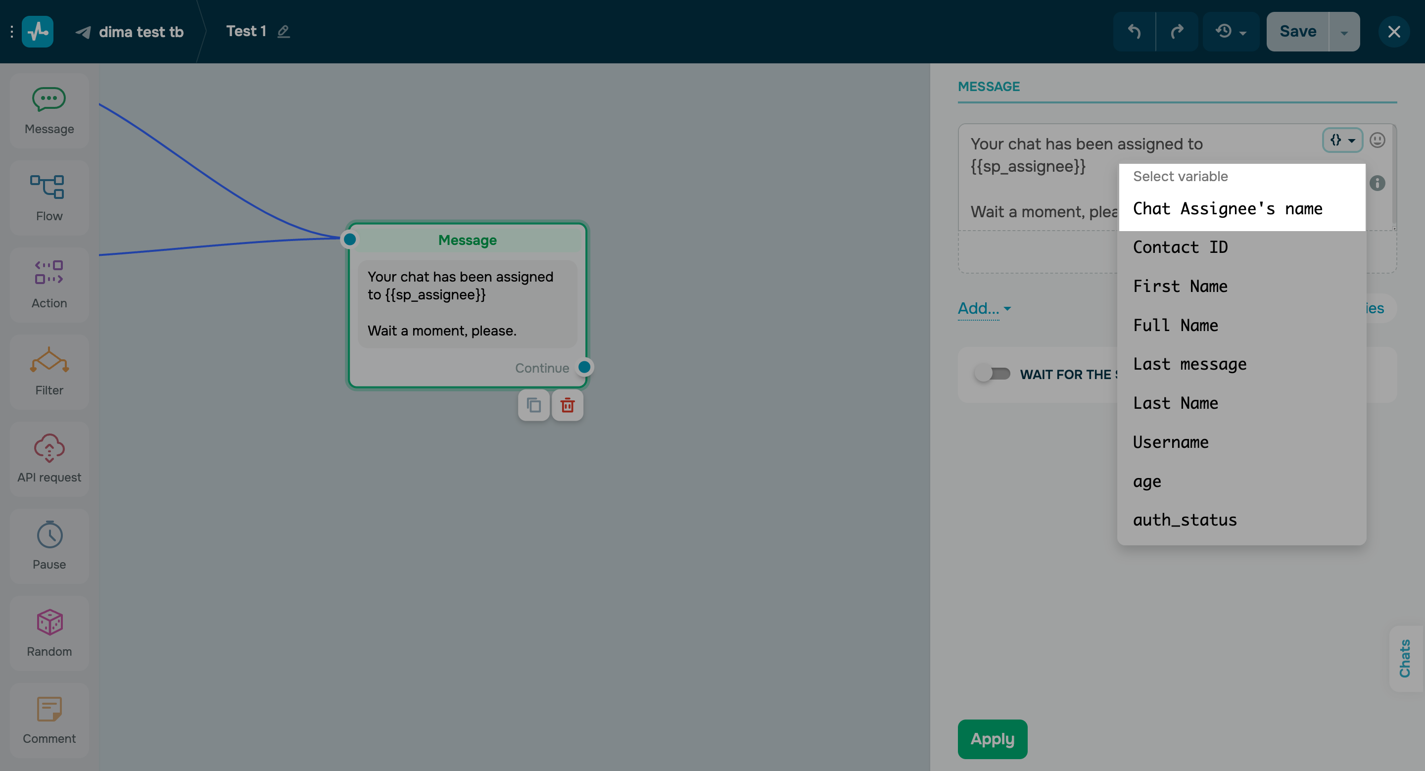 Use new variable options