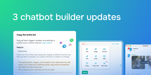 3 chatbot builder updates