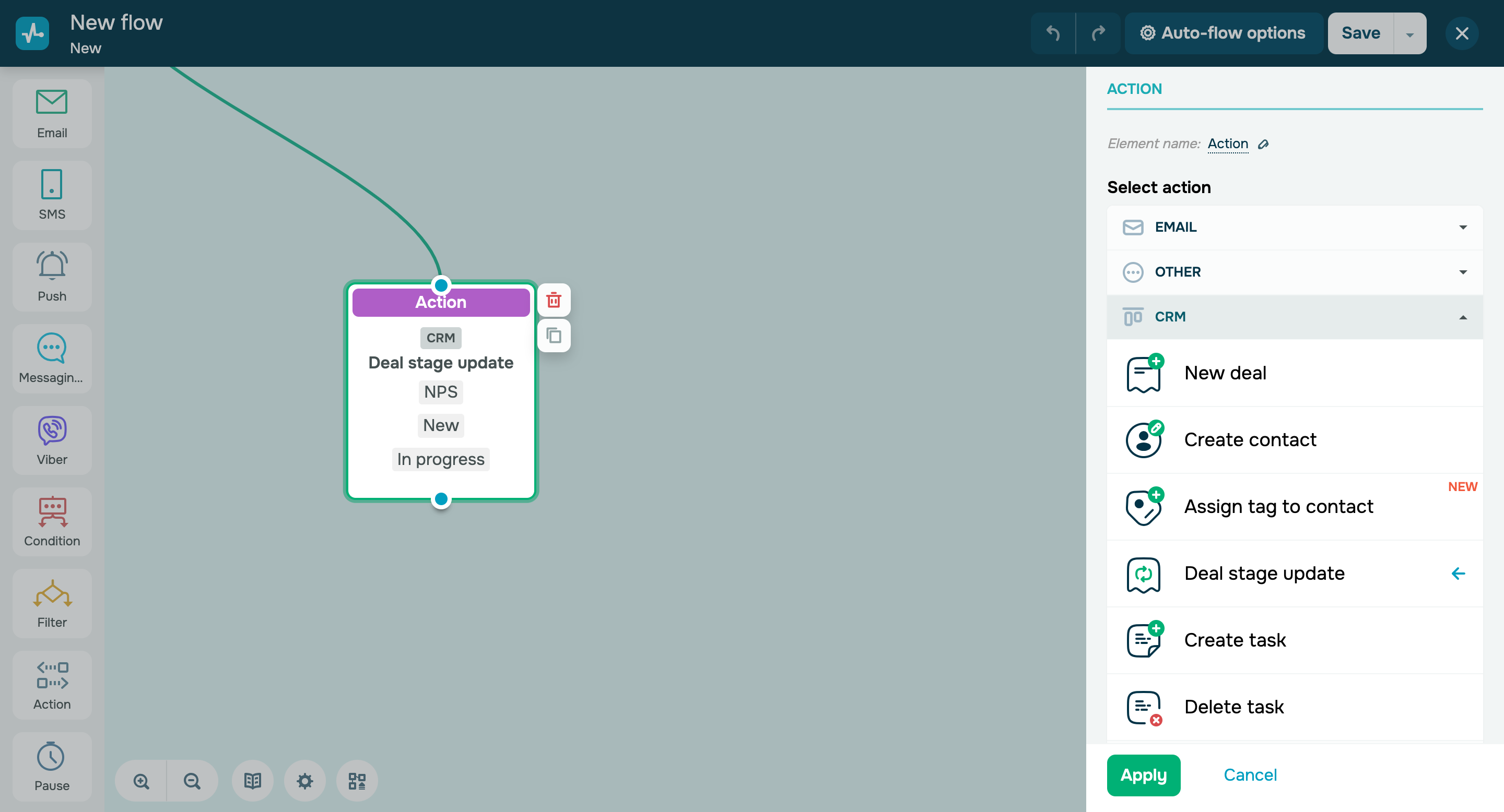 Updates to the "Action" element