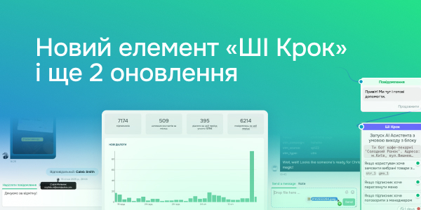 Новий елемент "ШІ Крок" і ще 2 оновлення