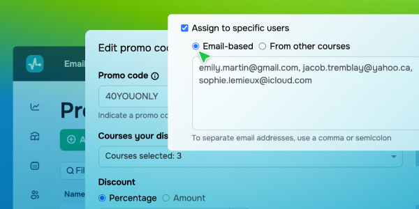 Personalized promo codes